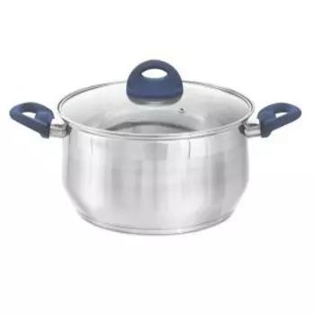 Кастрюля Attribute Magnifica Basic с крышкой, 3.5 л, нерж. сталь, в ассортименте