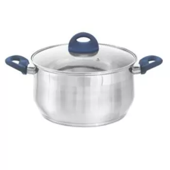 Кастрюля Attribute Magnifica Basic с крышкой, 6 л, нерж. сталь, в ассортименте