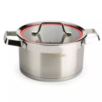 Кастрюля Attribute Red Line, 3.3 л, нерж. сталь