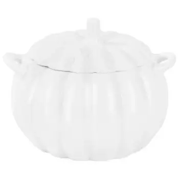 Кастрюля для запекания и сервировки Elan Gallery Тыква с ручками, 4 л, 18 см, фарфор