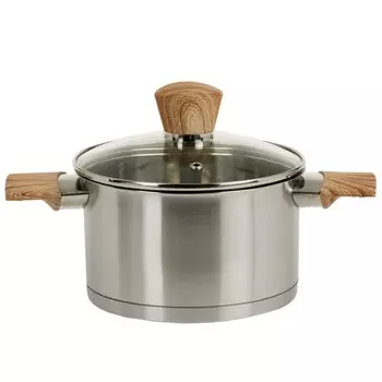кастрюля Домовой Wood 2,6 л, нерж.сталь