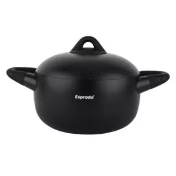 Кастрюля Esprado Bola, 3 л, алюминий, индукция, черный