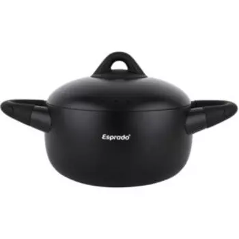 Кастрюля Esprado Bola, 4 л, алюминий, индукция, черный