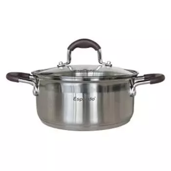Кастрюля Esprado Toffee, 2.1 л, нерж. сталь, индукция