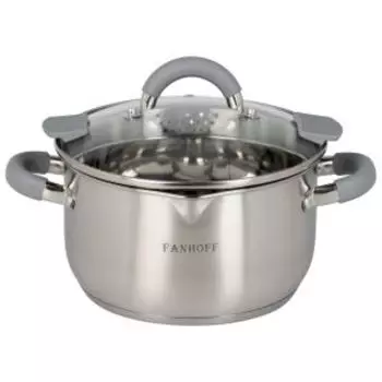 Кастрюля Fanhoff Leona, 3.3 л, нерж. сталь