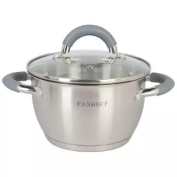 Кастрюля Fanhoff Vega, 17 см, 1.7 л, нерж. сталь