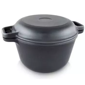 Кастрюля-казан с крышкой-сковородой, 5 л