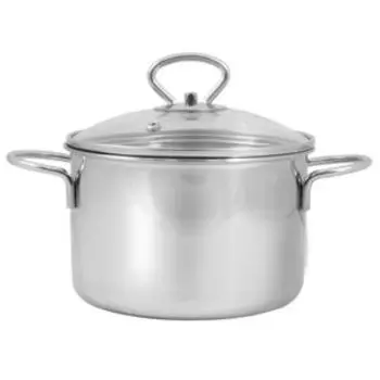 Кастрюля Лысьва с крышкой, 1.9 л, нерж. сталь