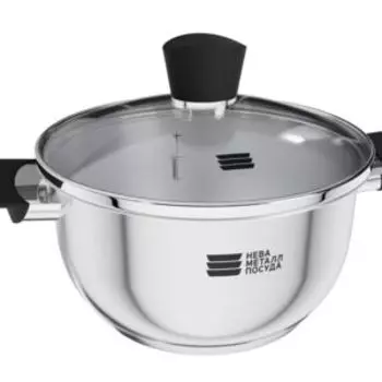 Кастрюля НМП Vivo, 2,8 л, нержавеющая сталь