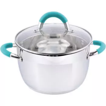 Кастрюля с крышкой Bravo, 2.1 л, нерж. сталь