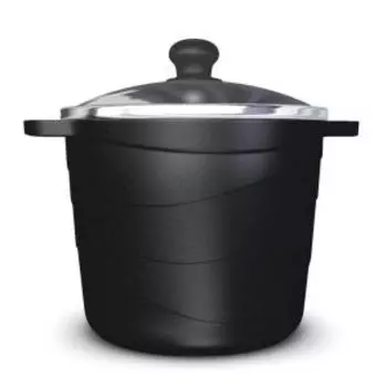 Кастрюля с крышкой Каменная, 3 л, литой алюминий