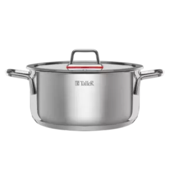 Кастрюля с крышкой TalleR Tendency, 6.5 л, нерж. сталь