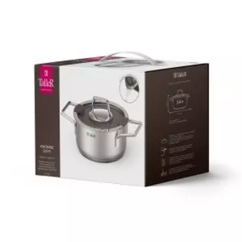 кастрюля TalleR Каскад TR-11032, 2,0л, индукция, нерж.сталь