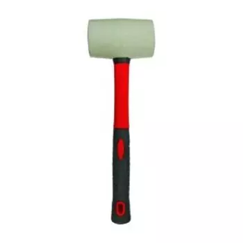 Киянка резиновая БИБЕР Профи, фиберглассовая рукоятка, белая, 900г, 70мм