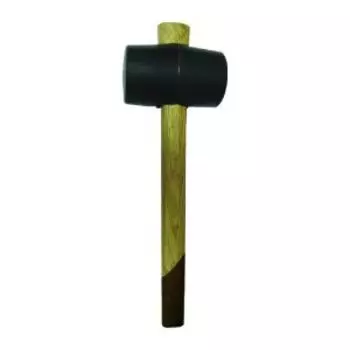 Киянка резиновая БИБЕР Стандарт, деревянная рукоятка, 700г, 70мм