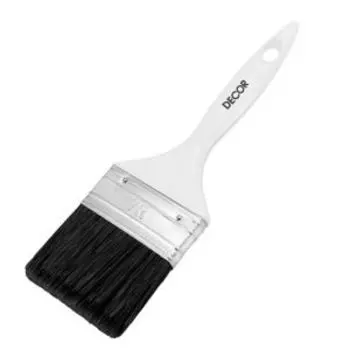 Кисть флейцевая для грунта Decor Profi, 65х15 мм, черная смешанная щетина, пластиковая ручка
