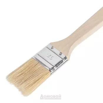 Кисть флейцевая универсальная, 3,5х1,2 см, натуральная щетина