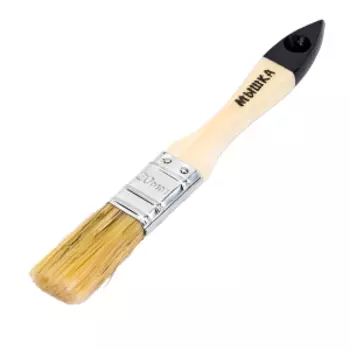 Кисть плоская Сказка, натуральная щетина, 20х10 мм