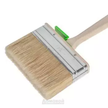 Кисть плоская универсальная, 120х25 мм, натуральная щетина, деревянная ручка