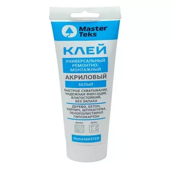 Клей акриловый ремонтно-монтажный MASTERTEKS HM, 400г, белый