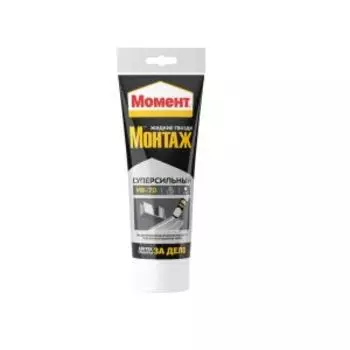 Клей монтажный Момент Монтаж Суперсильный МВ-70, 250 г, белый