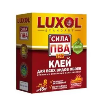 Клей обойный Luxol Standart Сила ПВА, 250 г