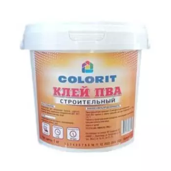 Клей ПВА строительный Колорит, 1 кг