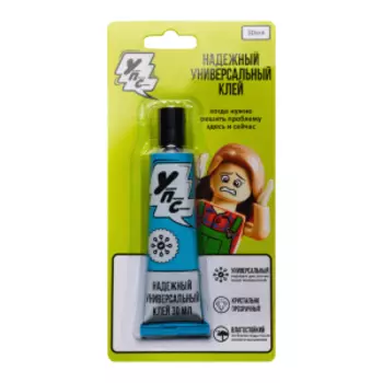 Клей универсальный УПС, водостойкий, прозрачный, 30 мл