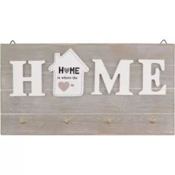 ключница Волшебная страна, размер: 25х13см, 4 крючка, мдф