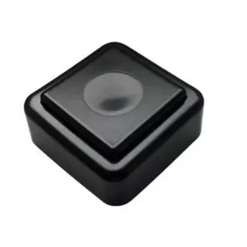 Кнопка звонка проводная Тритон, 0.4 А, 250 В, черная