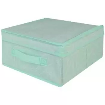 Кофр для хранения Домовой Funny Cats, 30х28х15 см, складной, без крышки, нетканый материал