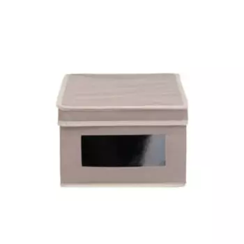 кофр для хранения обуви Вельвет 35х25х16см,серый