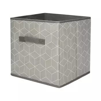 Кофр складной Домовой Ромбы, 30х30х30 см, без крышки, нетканый материал