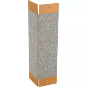 Когтеточка угловая Рыжий кот с люверсом, ковролиновая, 50х24 см