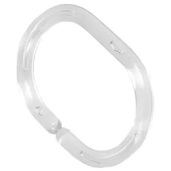 Кольца для занавесок Домовой, 12 шт, прозрачные