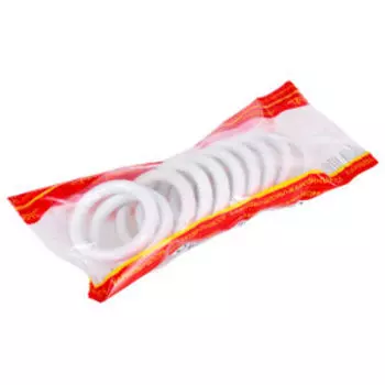 Кольца Уют, 28 мм, 10 шт, пластик, белый