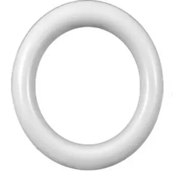 Кольца Уют с крючком, 28 мм, 10 шт, дерево, беленый дуб