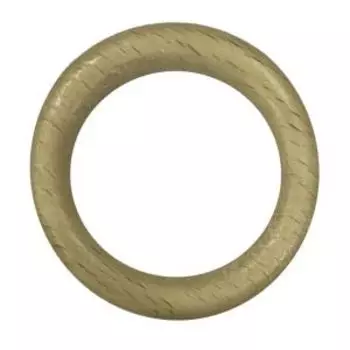 Кольца Уют с крючком, 28 мм, 10 шт, дерево, натуральный