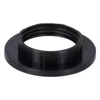 Кольцо для патрона ЭРА E14, пластик, черное