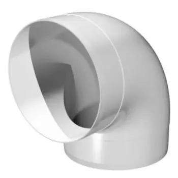 Колено 90°, 125 мм, пластик