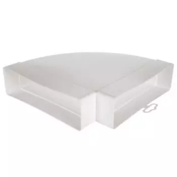 Колено горизонтальное 90°, 60х204 мм, пластик