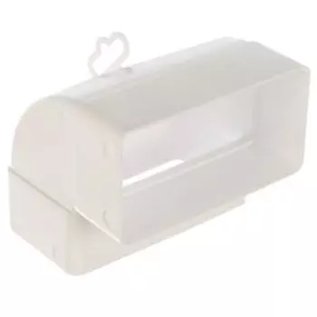 Колено вертикальное 90°, 60х120 мм, пластик