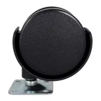 Колесо мебельное поворотное Tech-Krep на площадке, 50 мм, пластик, черное