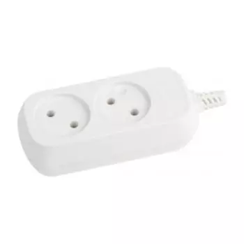 Колодка ЭРА 2 розетки, без зазeмления