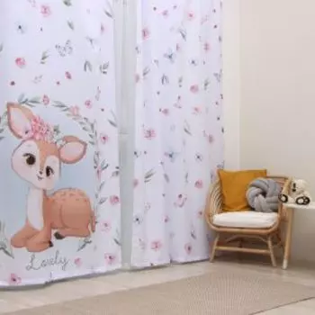 Комплект детских штор Этель Lovely, 2 шт, 145х260см, габардин