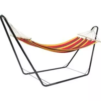 Комплект гамак полотняный Ham-09, 200х80 см, и стойка для гамака HS-03, 280x120x80 см