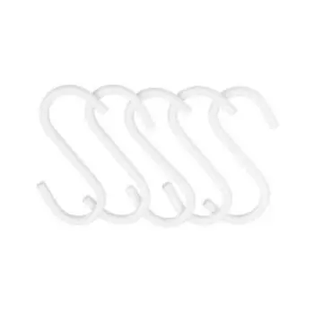 Комплект малых крючков, 5 шт, металл, белый матовый