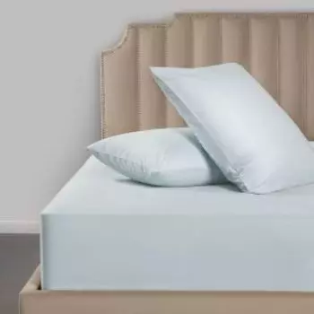 комплект наволочек DOME сатин размер: 50х70см, 2шт, 100%хл, 110г/м2, Морисо голубой