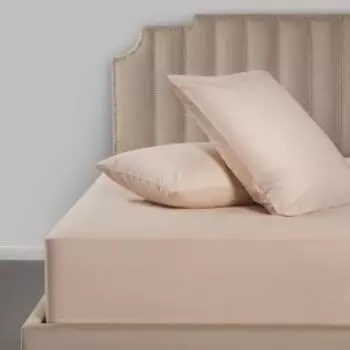 комплект наволочек DOME сатин размер: 50х70см, 2шт, 100%хл, 110г/м2, Морисо светло-коричневый