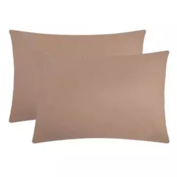 Комплект наволочек Этель, 2 шт, 50х70 см, поплин, коричневый